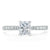 Radiant Cut Lab Diamond Engagement Ring, Classic Style
