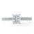 Radiant Cut Lab Diamond Engagement Ring, Classic Style