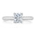 Radiant Cut Lab Diamond Engagement Ring, Classic Style