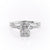 Radiant Cut Lab Diamond Engagement Ring, Vintage Design