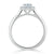 Radiant Cut Lab Diamond Halo Engagement Ring