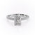 Radiant Cut Lab Diamond Pavé Set Shoulders With Hidden Halo