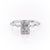 Radiant Cut Lab Diamond Ring, Delicate Vintage Style