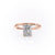 Radiant Cut Lab Diamond Ring With Hidden Halo