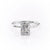 Radiant Cut Lab Diamond Ring With Hidden Halo