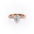 Radiant Cut Lab Diamond Stone Set Shoulders With Milgrain Edge