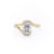 Radiant Cut Lab Diamond Twist Ring