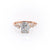 Radiant Cut Lab Diamond With Hidden Halo And Side Stones