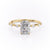 Radiant Cut Lab Diamond With Stone Set Shoulders