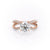 Round Cut Lab Diamond Criss-Cross Design