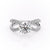 Round Cut Lab Diamond Criss-Cross Design