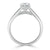 Round Cut Lab Diamond Engagement Ring, Classic Six Claw