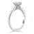 Round Cut Lab Diamond Engagement Ring, Classic Six Claw