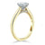 Round Cut Lab Diamond Engagement Ring, Classic Six Claw