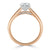 Round Cut Lab Diamond Engagement Ring, Classic Six Claw