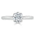 Round Cut Lab Diamond Engagement Ring, Classic Six Claw