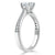 Round Cut Lab Diamond Engagement Ring, Classic Style