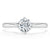 Round Cut Lab Diamond Engagement Ring, Classic Style