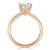 Round Cut Lab Diamond Engagement Ring, Classic Tiffany Style