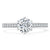 Round Cut Lab Diamond Engagement Ring, Classic Tiffany Style