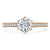 Round Cut Lab Diamond Engagement Ring, Classic Tiffany Style