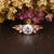 Round Cut Lab Diamond Engagement Ring, Unique Art Deco Design