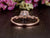 Round Cut Lab Diamond Engagement Ring, Unique Vintage Design