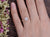 Round Cut Lab Diamond Engagement Ring, Unique Vintage Design
