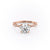 Round Cut Lab Diamond Engagement Ring, Vintage Design