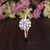Round Cut Lab Diamond Engagement Ring, Vintage Halo Design