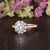 Round Cut Lab Diamond Engagement Ring, Vintage Halo Design