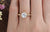 Round Cut Lab Diamond Engagement Ring, Vintage Six Claw Design