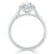 Round Cut Lab Diamond Halo Engagement Ring
