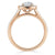 Round Cut Lab Diamond Halo Engagement Ring, Tiffany Style