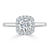 Round Cut Lab Diamond Halo Engagement Ring