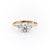 Round Cut Lab Diamond Shoulder Set Ring Vintage Design