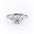 Round Cut Lab Diamond Shoulder Set Ring Vintage Design