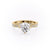 Round Cut Lab Diamond Stone Set Shoulders With Milgrain Edge