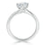 Round Cut Lab Diamond Twist Engagement Ring, Classic Style