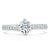 Round Cut Lab Diamond Twist Engagement Ring, Classic Style