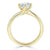 Round Cut Lab Diamond Twist Engagement Ring, Classic Style