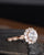 Round Cut Lab Diamond, Vintage Halo Design