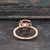 Round Cut Lab Diamond, Vintage Style Halo