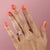 Round Cut Rubover Lab Diamond With Hidden Halo