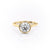 Round Cut Rubover Lab Diamond With Hidden Halo
