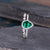Vintage Inspired Emerald Bridal Ring Set