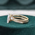 Vintage Style Bridal Ring Set, Marquise Cut